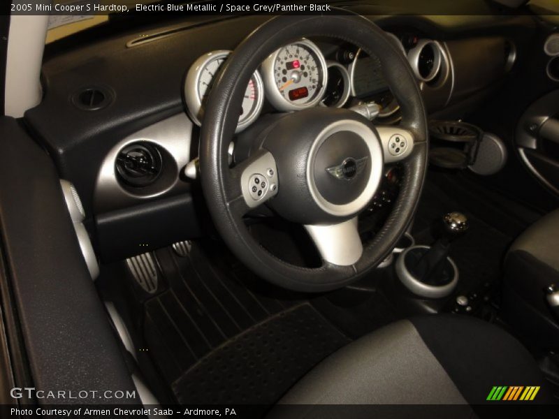 Electric Blue Metallic / Space Grey/Panther Black 2005 Mini Cooper S Hardtop