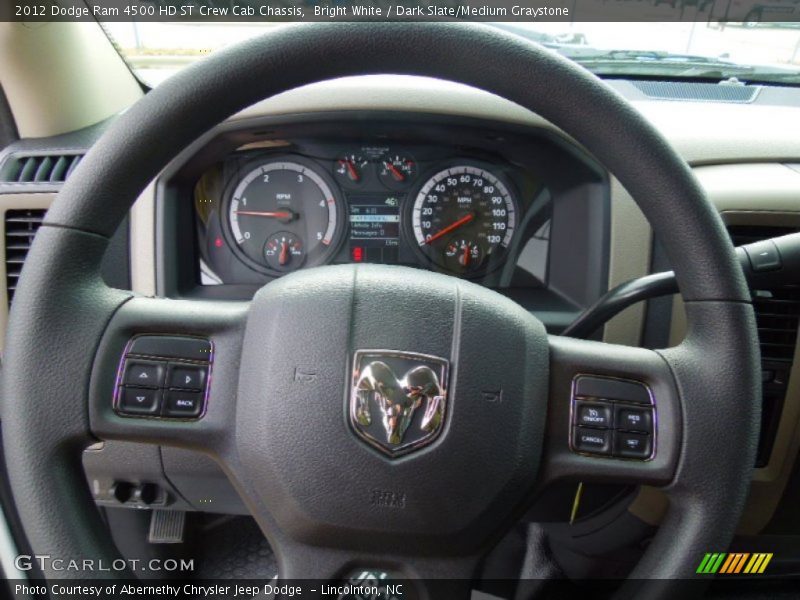 Bright White / Dark Slate/Medium Graystone 2012 Dodge Ram 4500 HD ST Crew Cab Chassis