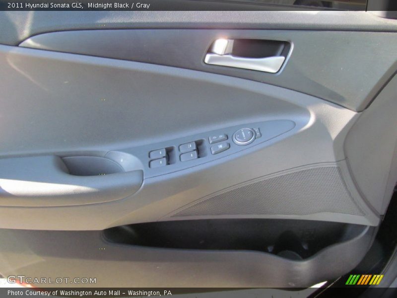 Midnight Black / Gray 2011 Hyundai Sonata GLS