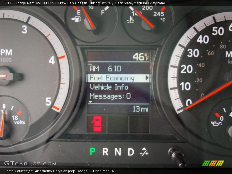 Bright White / Dark Slate/Medium Graystone 2012 Dodge Ram 4500 HD ST Crew Cab Chassis