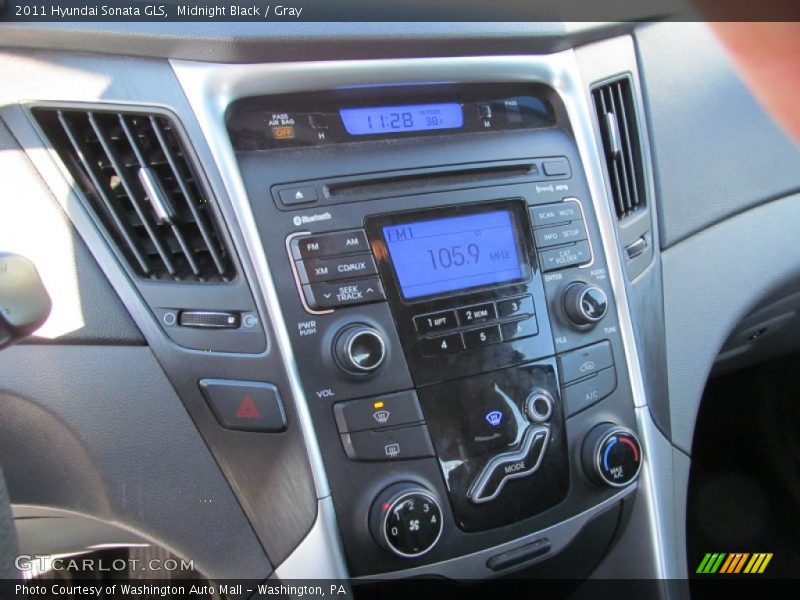 Midnight Black / Gray 2011 Hyundai Sonata GLS