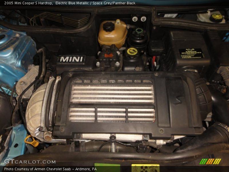 Electric Blue Metallic / Space Grey/Panther Black 2005 Mini Cooper S Hardtop