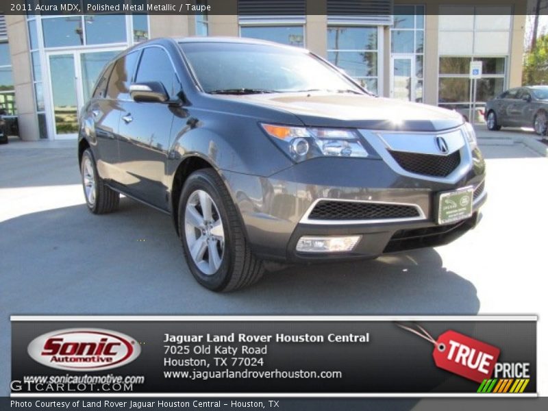 Polished Metal Metallic / Taupe 2011 Acura MDX