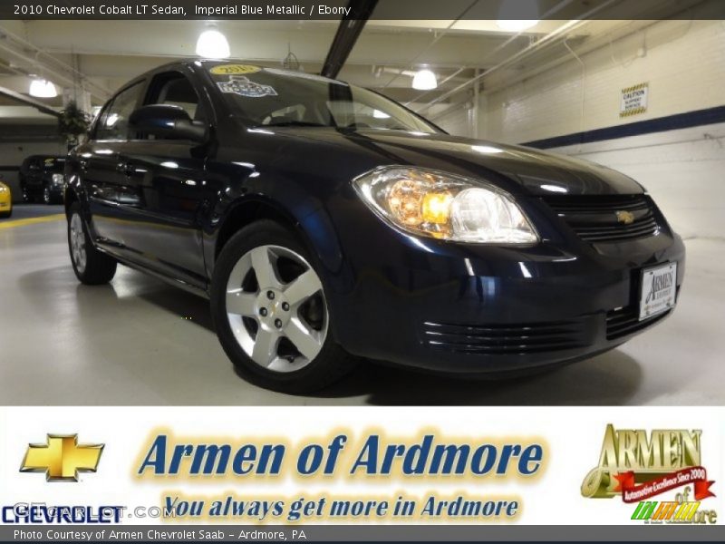 Imperial Blue Metallic / Ebony 2010 Chevrolet Cobalt LT Sedan