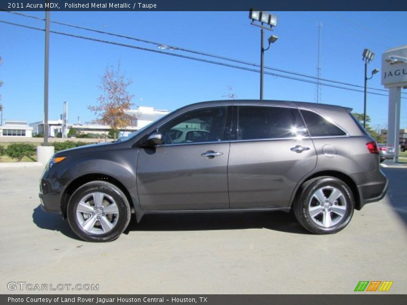 Polished Metal Metallic / Taupe 2011 Acura MDX
