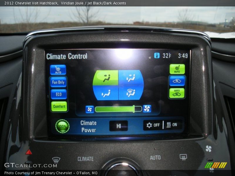 Viridian Joule / Jet Black/Dark Accents 2012 Chevrolet Volt Hatchback