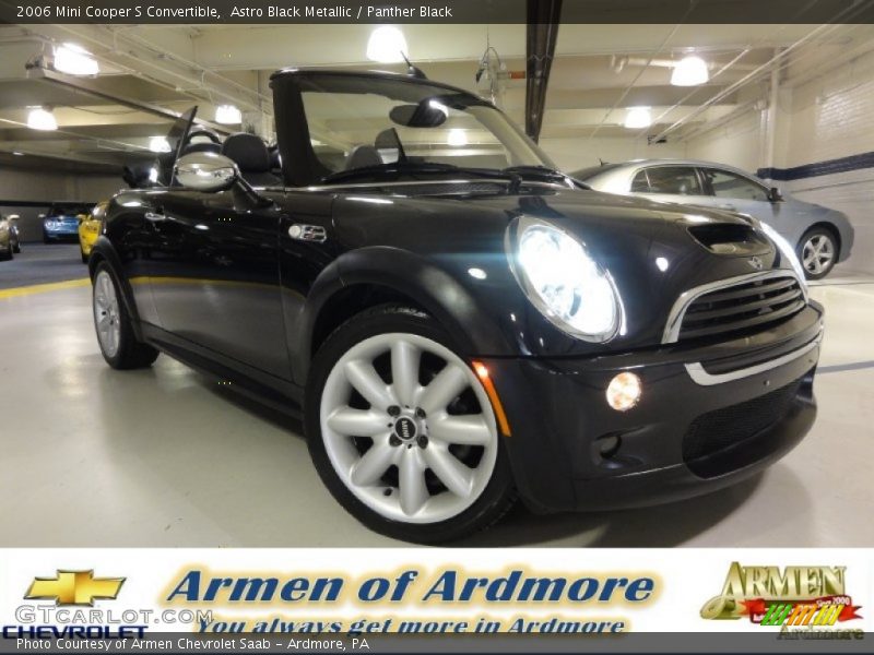 Astro Black Metallic / Panther Black 2006 Mini Cooper S Convertible