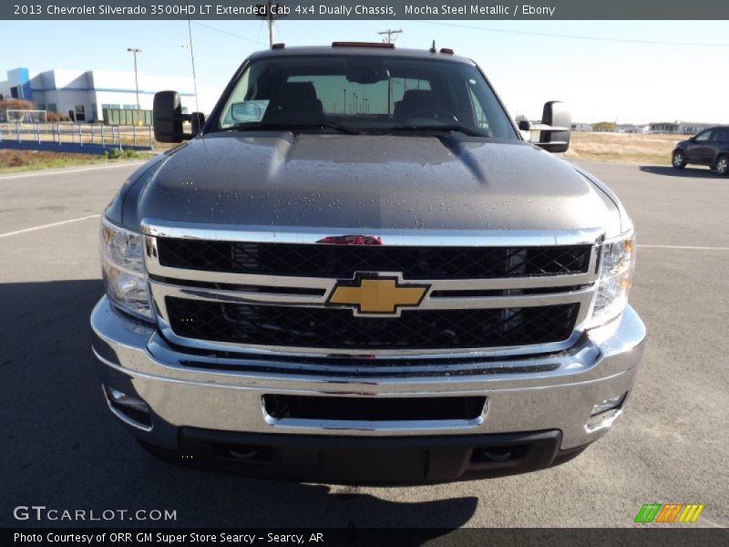 Mocha Steel Metallic / Ebony 2013 Chevrolet Silverado 3500HD LT Extended Cab 4x4 Dually Chassis