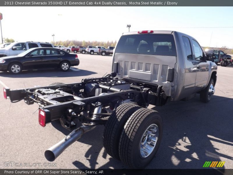 Mocha Steel Metallic / Ebony 2013 Chevrolet Silverado 3500HD LT Extended Cab 4x4 Dually Chassis