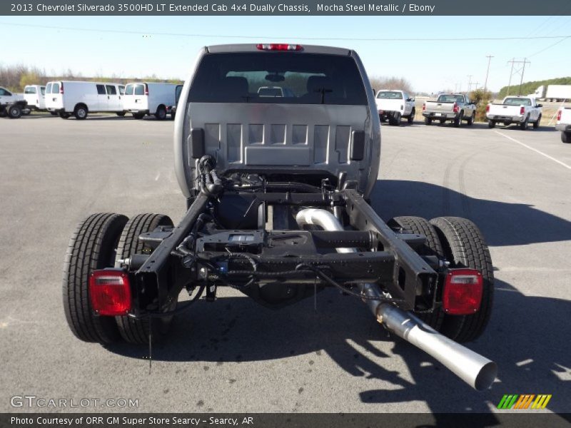 Mocha Steel Metallic / Ebony 2013 Chevrolet Silverado 3500HD LT Extended Cab 4x4 Dually Chassis