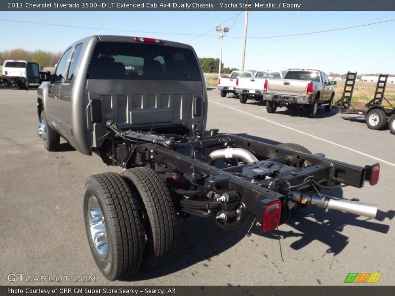 Mocha Steel Metallic / Ebony 2013 Chevrolet Silverado 3500HD LT Extended Cab 4x4 Dually Chassis