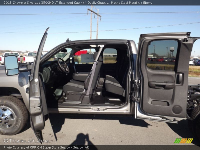 Mocha Steel Metallic / Ebony 2013 Chevrolet Silverado 3500HD LT Extended Cab 4x4 Dually Chassis