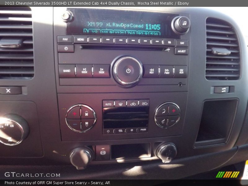 Mocha Steel Metallic / Ebony 2013 Chevrolet Silverado 3500HD LT Extended Cab 4x4 Dually Chassis