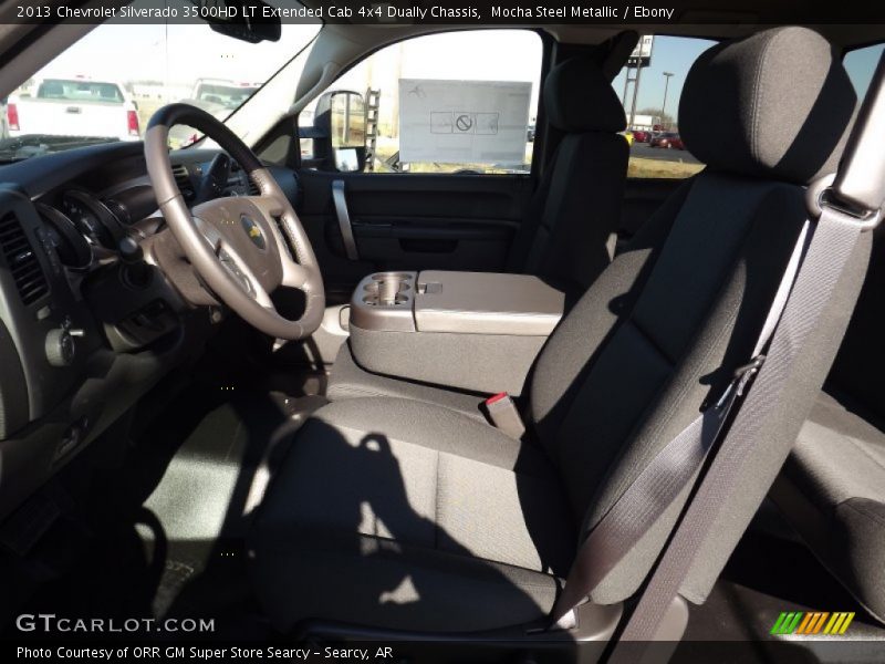 Mocha Steel Metallic / Ebony 2013 Chevrolet Silverado 3500HD LT Extended Cab 4x4 Dually Chassis