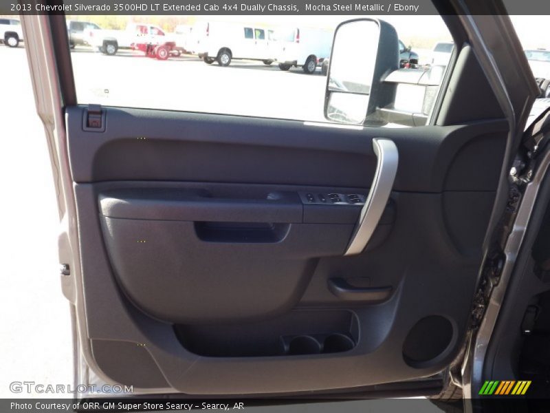 Mocha Steel Metallic / Ebony 2013 Chevrolet Silverado 3500HD LT Extended Cab 4x4 Dually Chassis