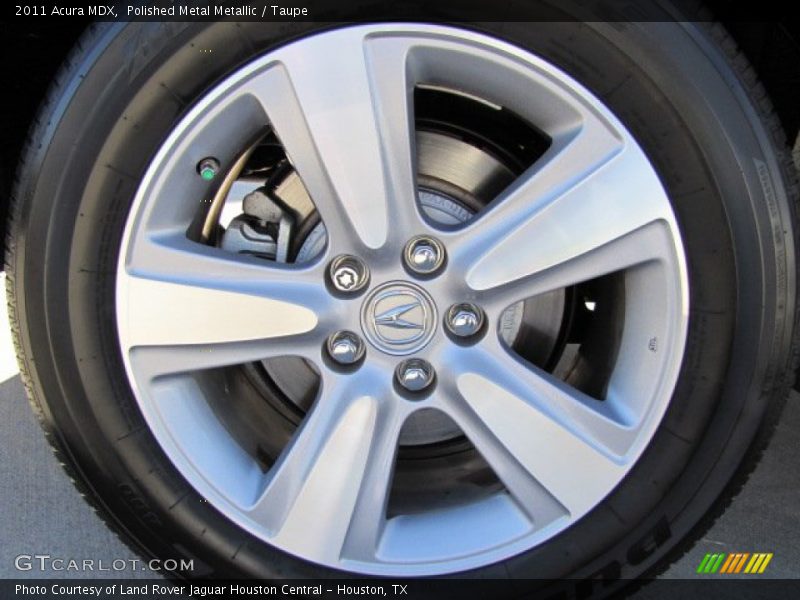 Polished Metal Metallic / Taupe 2011 Acura MDX