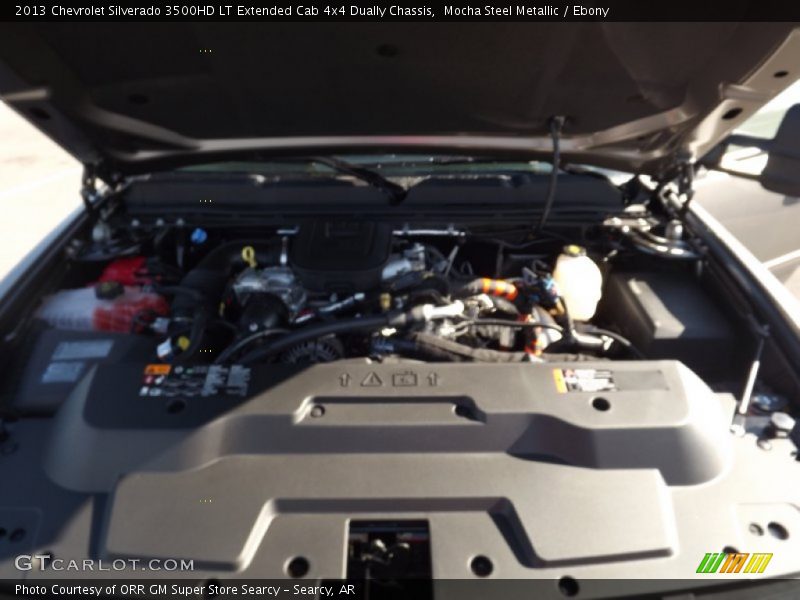 Mocha Steel Metallic / Ebony 2013 Chevrolet Silverado 3500HD LT Extended Cab 4x4 Dually Chassis