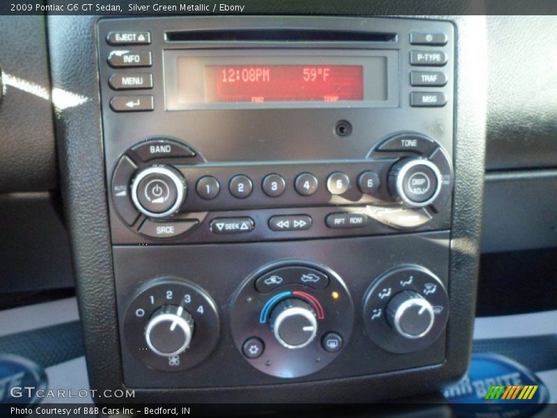 Silver Green Metallic / Ebony 2009 Pontiac G6 GT Sedan
