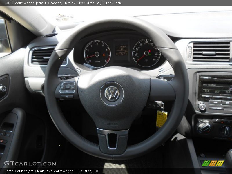 Reflex Silver Metallic / Titan Black 2013 Volkswagen Jetta TDI Sedan