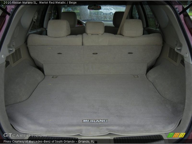  2010 Murano SL Trunk