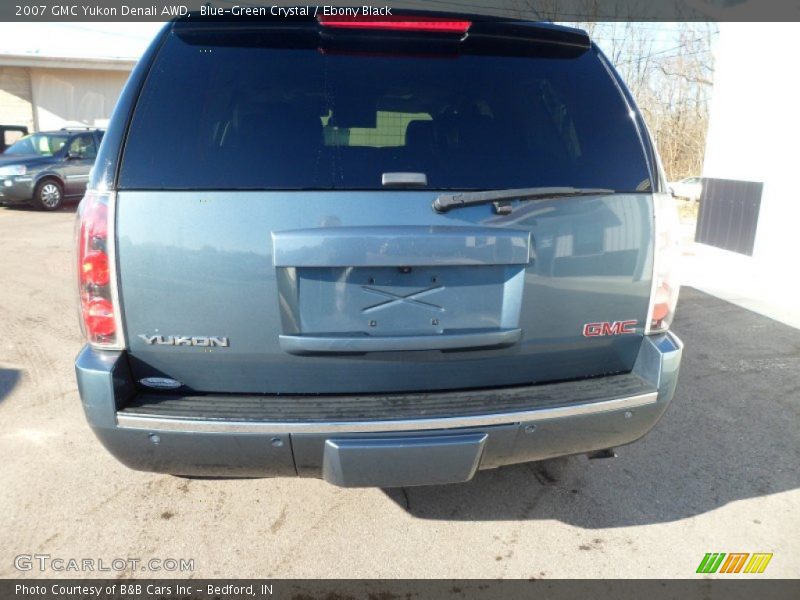 Blue-Green Crystal / Ebony Black 2007 GMC Yukon Denali AWD