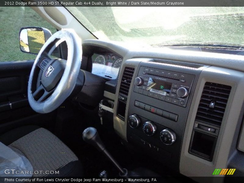 Bright White / Dark Slate/Medium Graystone 2012 Dodge Ram 3500 HD ST Regular Cab 4x4 Dually