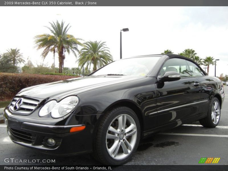 Black / Stone 2009 Mercedes-Benz CLK 350 Cabriolet