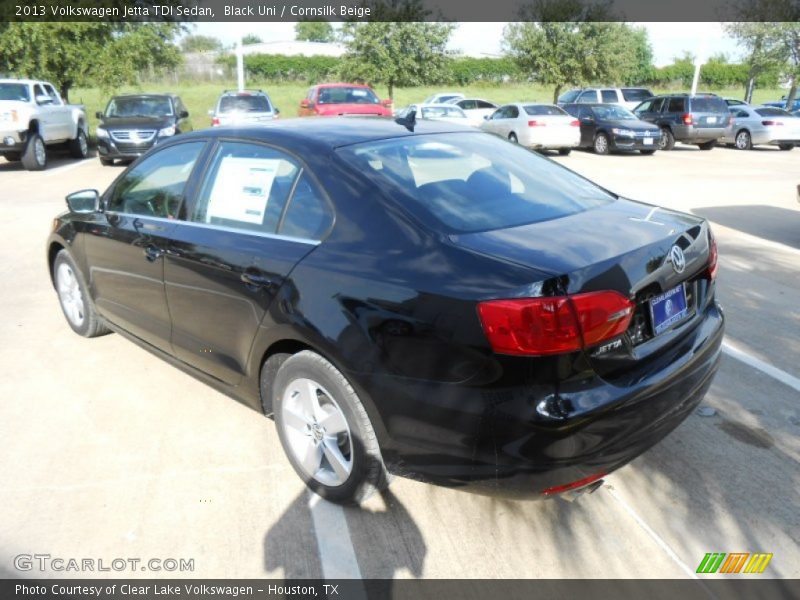 Black Uni / Cornsilk Beige 2013 Volkswagen Jetta TDI Sedan