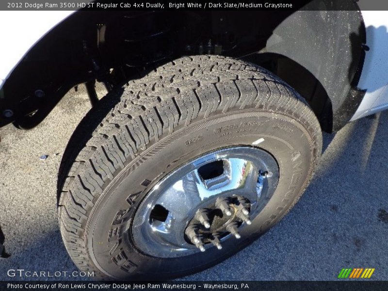 Bright White / Dark Slate/Medium Graystone 2012 Dodge Ram 3500 HD ST Regular Cab 4x4 Dually