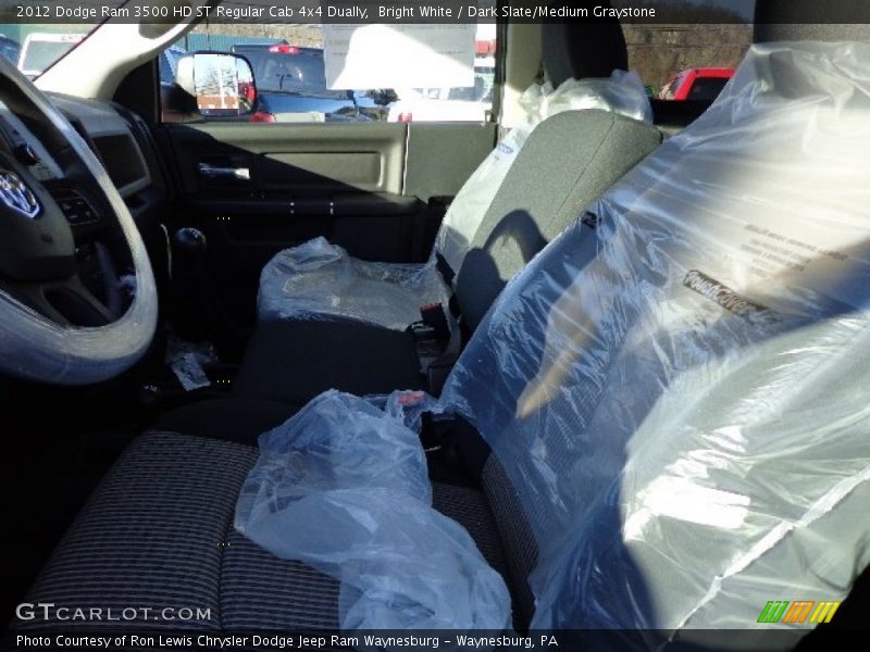 Bright White / Dark Slate/Medium Graystone 2012 Dodge Ram 3500 HD ST Regular Cab 4x4 Dually