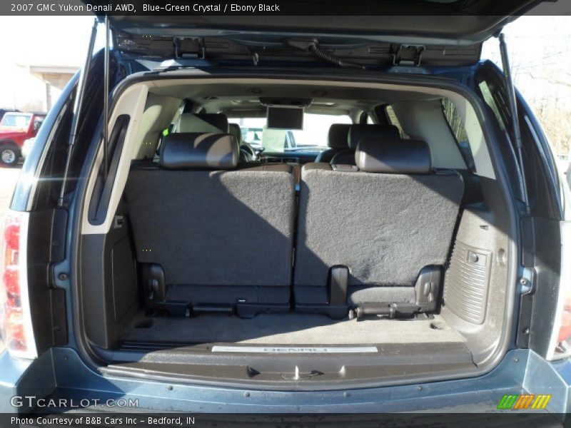 Blue-Green Crystal / Ebony Black 2007 GMC Yukon Denali AWD