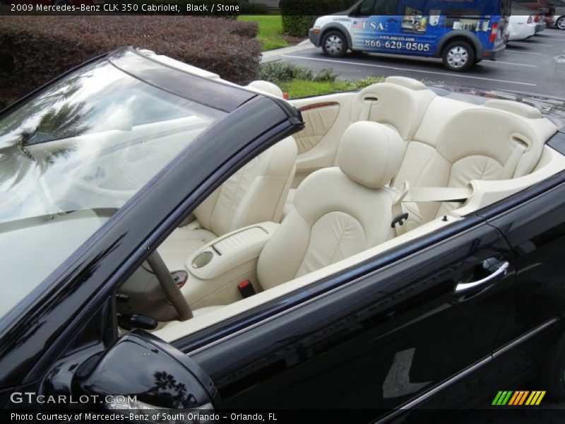 Black / Stone 2009 Mercedes-Benz CLK 350 Cabriolet