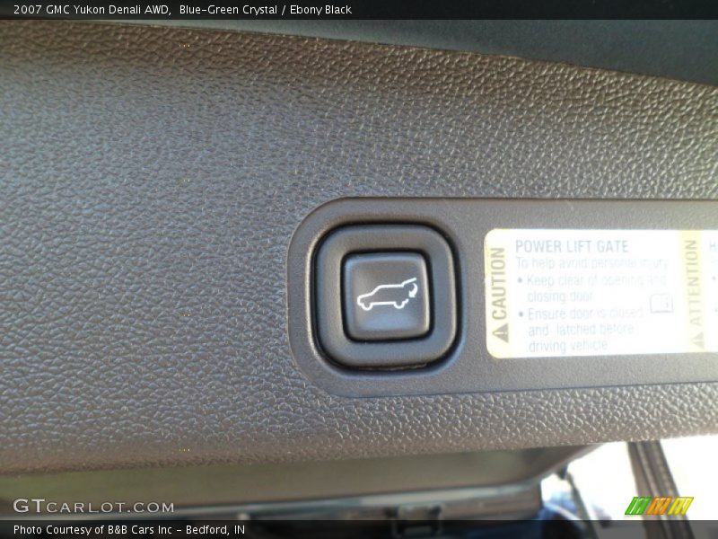 Blue-Green Crystal / Ebony Black 2007 GMC Yukon Denali AWD