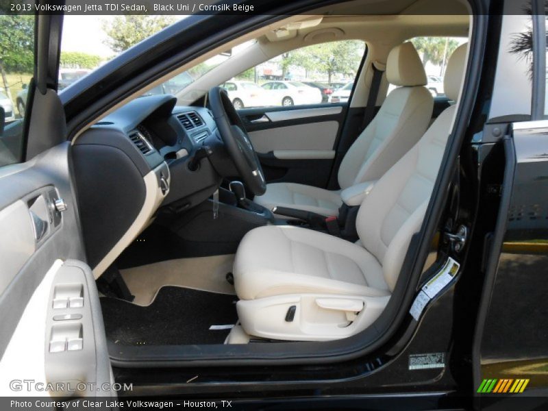 Black Uni / Cornsilk Beige 2013 Volkswagen Jetta TDI Sedan