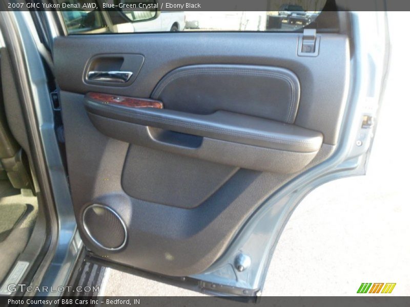 Blue-Green Crystal / Ebony Black 2007 GMC Yukon Denali AWD