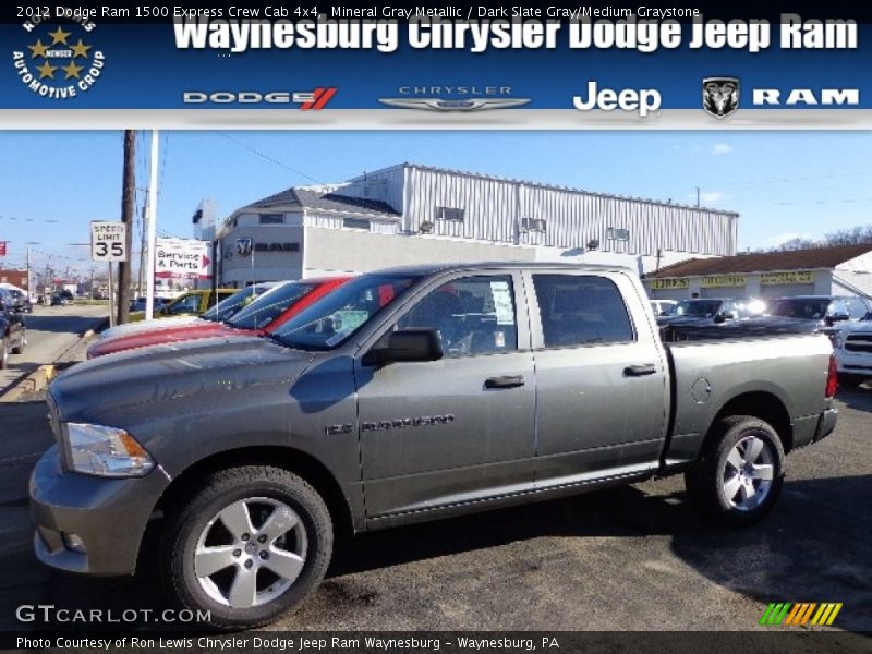 Mineral Gray Metallic / Dark Slate Gray/Medium Graystone 2012 Dodge Ram 1500 Express Crew Cab 4x4