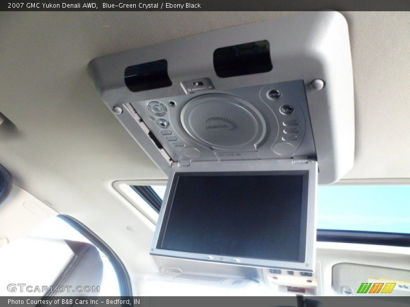 Blue-Green Crystal / Ebony Black 2007 GMC Yukon Denali AWD