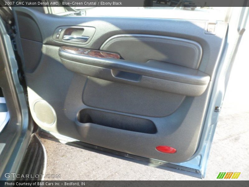 Blue-Green Crystal / Ebony Black 2007 GMC Yukon Denali AWD