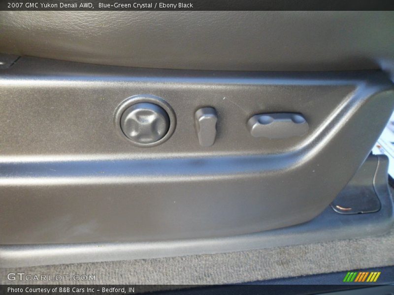 Blue-Green Crystal / Ebony Black 2007 GMC Yukon Denali AWD