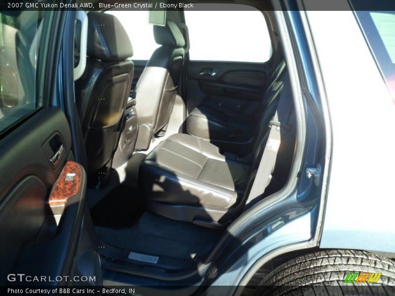 Blue-Green Crystal / Ebony Black 2007 GMC Yukon Denali AWD