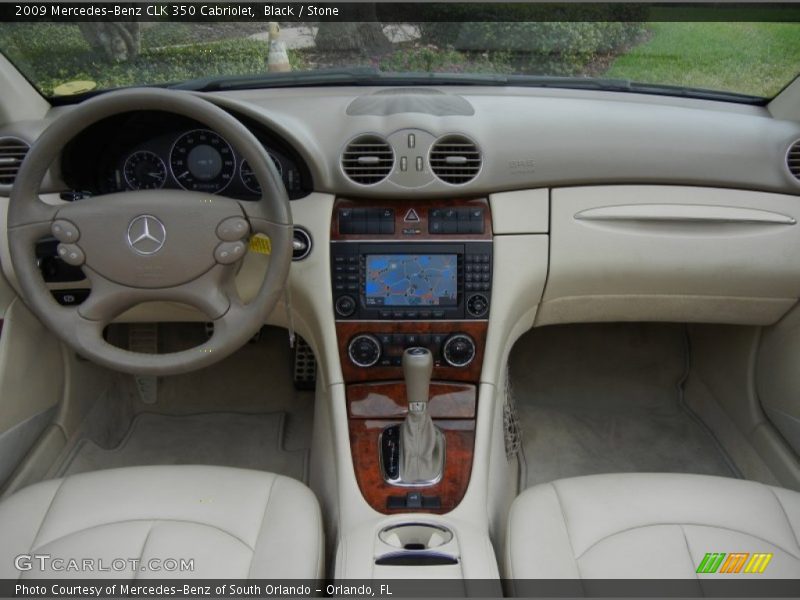 Black / Stone 2009 Mercedes-Benz CLK 350 Cabriolet