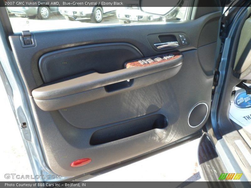 Blue-Green Crystal / Ebony Black 2007 GMC Yukon Denali AWD