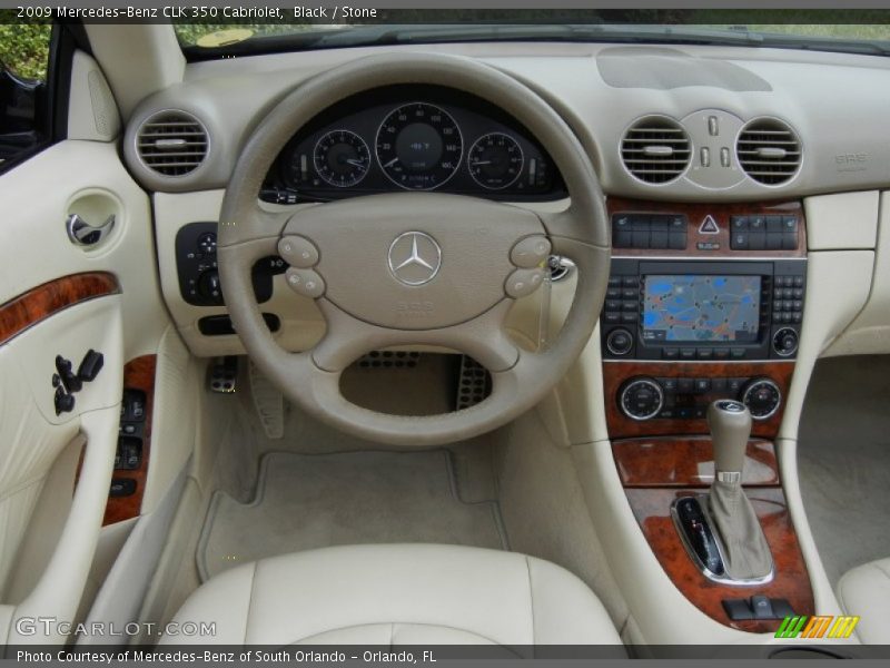 Black / Stone 2009 Mercedes-Benz CLK 350 Cabriolet