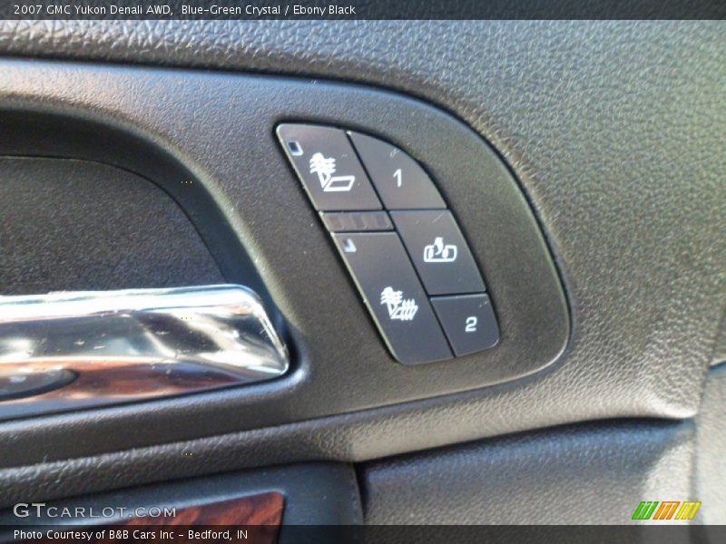 Blue-Green Crystal / Ebony Black 2007 GMC Yukon Denali AWD
