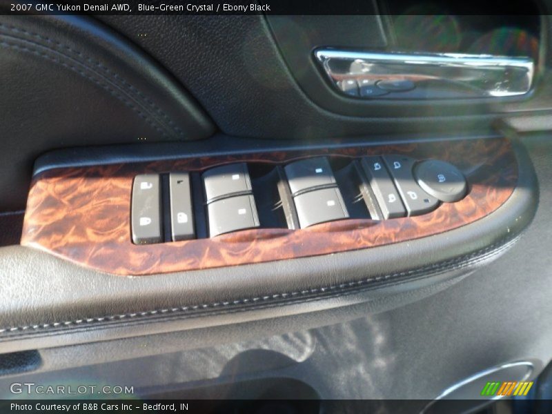 Blue-Green Crystal / Ebony Black 2007 GMC Yukon Denali AWD