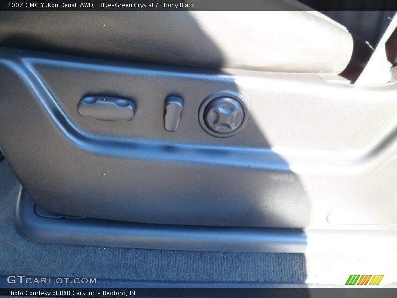 Blue-Green Crystal / Ebony Black 2007 GMC Yukon Denali AWD
