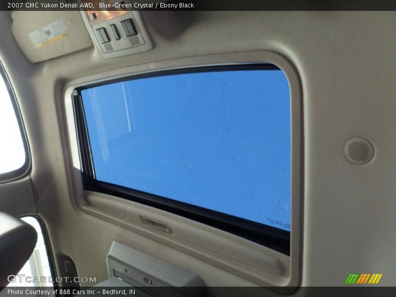 Blue-Green Crystal / Ebony Black 2007 GMC Yukon Denali AWD