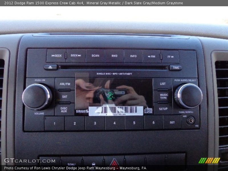 Mineral Gray Metallic / Dark Slate Gray/Medium Graystone 2012 Dodge Ram 1500 Express Crew Cab 4x4