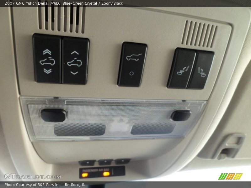 Blue-Green Crystal / Ebony Black 2007 GMC Yukon Denali AWD