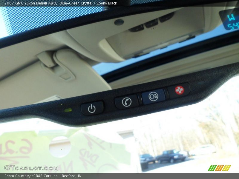Blue-Green Crystal / Ebony Black 2007 GMC Yukon Denali AWD